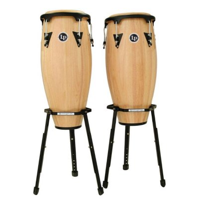 LATIN PERCUSSION  LPA646B-AW LP Aspire Wood Congas 10"" +11"" sur pieds
