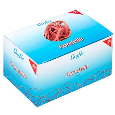 GENERIQUE L&auml;ufer Rondella &Eacute;lastiques En Carton 1000 G, 150 X 4 Mm Rouge