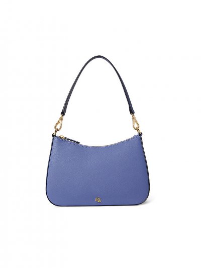 LAUREN RALPH LAUREN  Sac en cuir - Sac &agrave; main DANNI 26 Medium bleu
