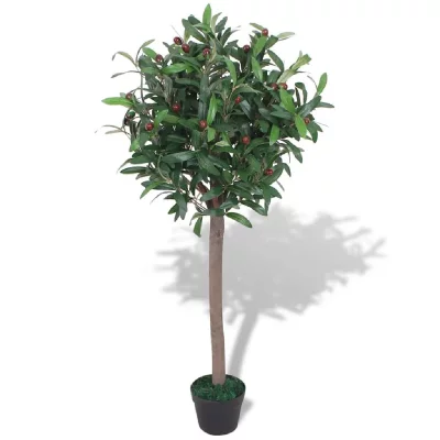 VIDAXL Laurier artificiel avec pot 120 cm Vert  Vert