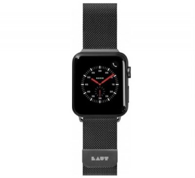 LAUT  Steel Loop Apple Watch 42mm / 44mm / 45mm / 49mm Noir