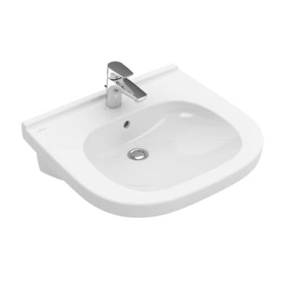 Lavabo PMR avec poign&eacute;e de pr&eacute;hension O Novo Vita, 60 x 55