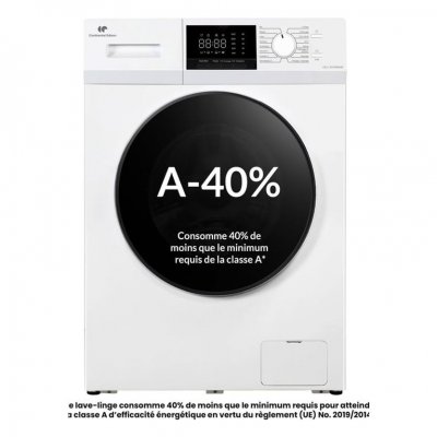 CONTINENTAL EDISON Lave-linge hublot CELL10140WA40 10 kg L60 cm Classe A 1400 tr/min