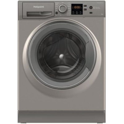 HOTPOINT ARISTON Lave-linge hubot HOTPOINT NSWM946GGFR - 9 kg - Induction - Graphite - Neuf
