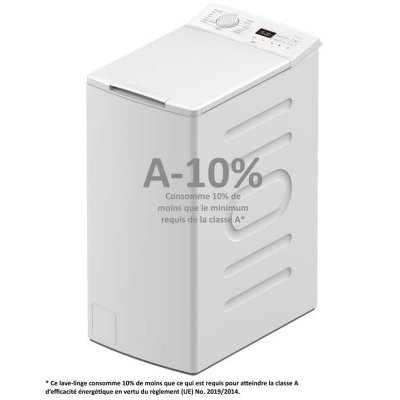 CONTINENTAL EDISON Lave-linge top -  CELL712TW - 7 kg - Induction - 40 cm - 1200 trs/min - Blanc 
