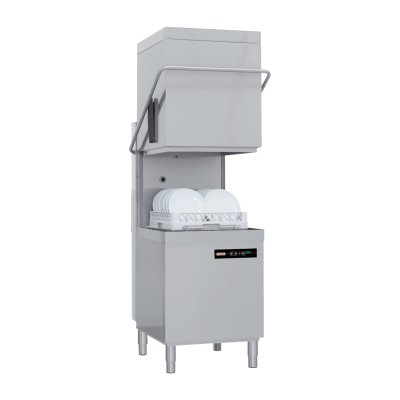 REDFOX Lave vaisselle &agrave; capot rev&ecirc;tement simple 50x50 400 V QQI 102 