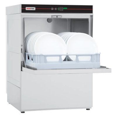 REDFOX Lave Vaisselle Frontal Rev&ecirc;tement Simple avec Pompe de Vidange 50 x 50 230 V QQI 52 P 