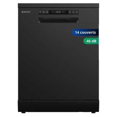GEDTECH Lave-vaisselle posable &trade; GLV1249BL - 12 couverts - 49 dB - D&eacute;part diff&eacute;r&eacute;