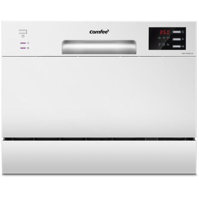 COMFEE Lave Vaisselle Pose Libre L55cm 47db 6 Couverts 6 Programmes Affichage LED Blanc Classe D