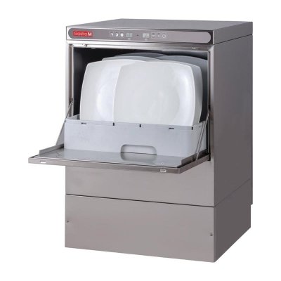 GASTRO M Lave Vaisselle Professionnel avec Pompe de Vidange Break Tank Panier 50x50 cm 230 V  