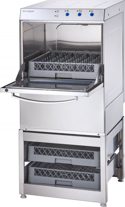 STALGAST Lave Vaisselle Professionnel Inox Universel avec Base Panier 50 x 50 cm 