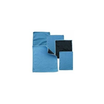 IRONTEK Lavette tiss&eacute;e microfibre 40 x 40 cm 250 grs par m2 bleue Sachet de 10