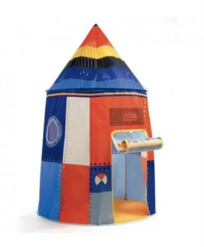 DJECO LBR- Casita de juegos Cohete No aplica Boutiques et Accessoires, 54494, Multicolore