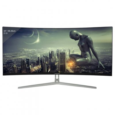 LC POWER LC-M34-UWQHD-100-C &Eacute;cran PC 34 LCD WQHD 100Hz FreeSync HDMI USB Schwarz