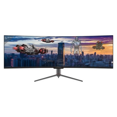 LC POWER  M49 Ecran PC Gamer 49 DWQHD LED 120Hz HDMI Noir