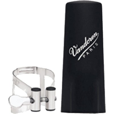VANDOREN LC51SP - Ligature M/O argent clarinette Sib + couvre-bec plastique