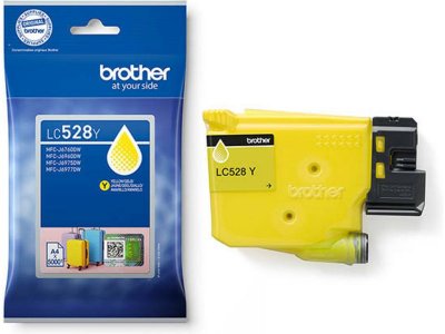 BROTHER LC528Y - Jaune - original - pack d'oreillers - cartouche d'encre 