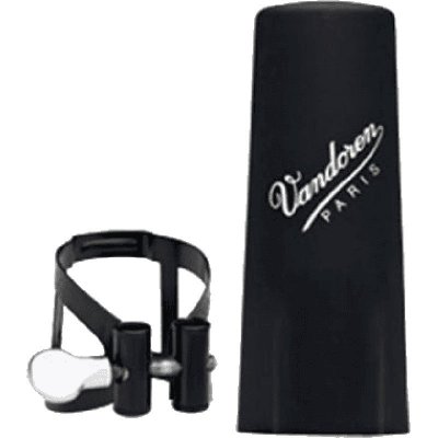 VANDOREN LC54BP - Ligature M/O noire clarinette basse + couvre-bec plastique