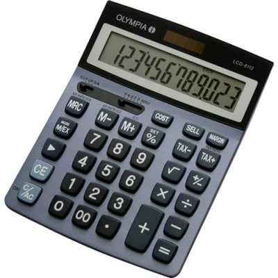 OLYMPIA LCD 6112 Calculatrice de bureau bleu Ecran: 12 solaire, &agrave; pile(s) (l x H x P) 147 x 43 x 206 mm