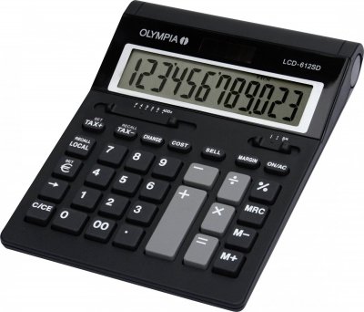 OLYMPIA LCD 612 E Noir Calculatrice de bureau Euro (Bo&icirc;te