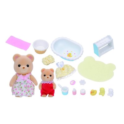 SYLVANIAN FAMILIES Le bain de b&eacute;b&eacute; ours - 5092