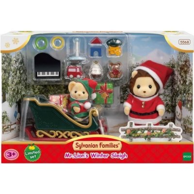 SYLVANIAN FAMILIES Le coffret traineau de No&euml;l et figurines 