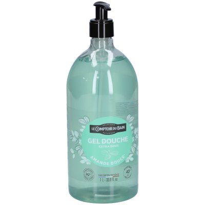 LE COMPTOIR DU BAIN  Gel Douche Amande Douce 1 L - Flacon-Pompe 1000 ml