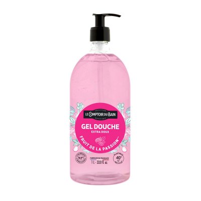 LE COMPTOIR DU BAIN  Gel Douche Fruit de la Passion 1 L - Flacon-Pompe 1000 ml