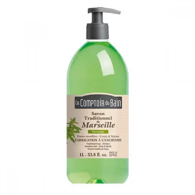 LE COMPTOIR DU BAIN  Savon Traditionnel De Marseille Verveine 1L