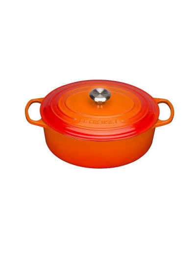 LE CREUSET  Cocotte en fonte  orange volcanique ovale 31 cm