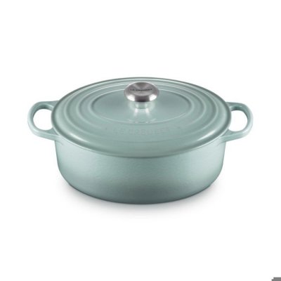 LE CREUSET  Cocotte Oval Evolution en Fonte &eacute;maill&eacute;e 29 cm Sea Salt