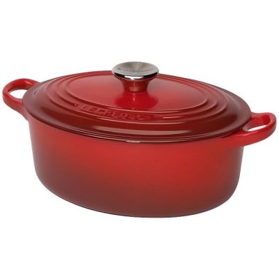 LE CREUSET  Cocotte Signature Ovale En Fonte &Eacute;maill&eacute;e, 31cm, Cerise