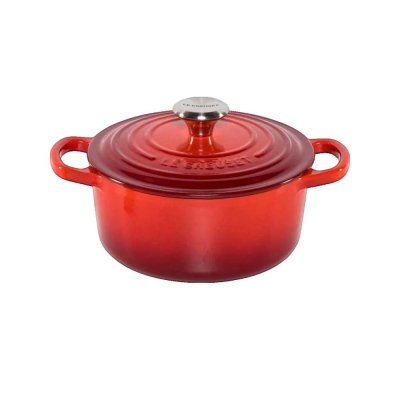 LE CREUSET  Cocotte Signature Ronde En Fonte &Eacute;maill&eacute;e, 18cm, Cerise