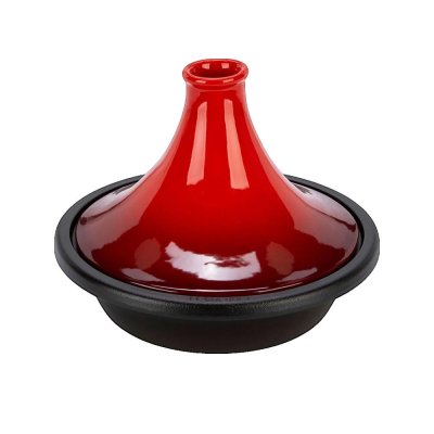 LE CREUSET  Tagine en fonte &eacute;maill&eacute;e 27 cm Cerise