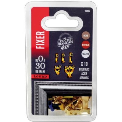 LE CROCHET FRANCAIS  Crochet Acier Laiton Ass. CTE 10 1007