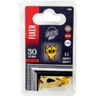 LE CROCHET FRANCAIS  Crochet Acier Laiton N 4 CTE 03 1006
