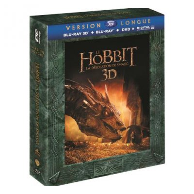 Le Hobbit : la d&eacute;solation de Smaug - version longue - Blu-ray 3D / Blu-ray / DVD / DIGITAL