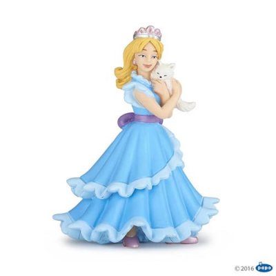 PAPO Le Monde Enchante Princesse Bleue Au Chat
