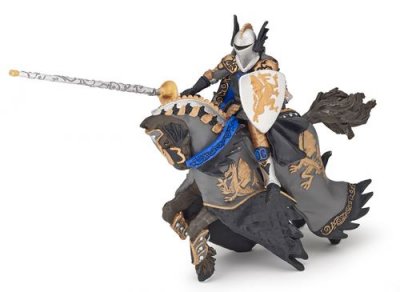 PAPO Le Monde Fantastique Prince Noir Au Dragon Et Son Cheval