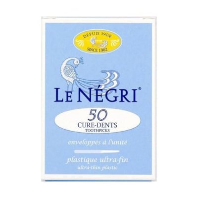 LE NEGRI Le N&eacute;gri Cure-Dents Plastique 50 Unit&eacute;s - Bo&icirc;te 50 unit&eacute;s