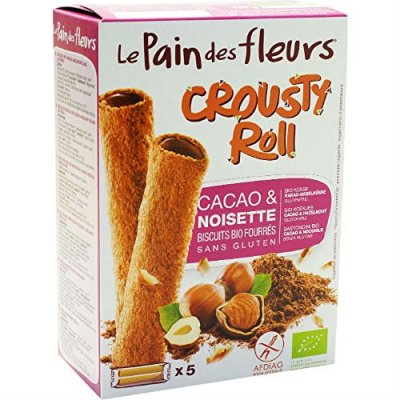 LE PAIN DES FLEURS  Crousty Roll Cacao & Noisette Bio 125g
