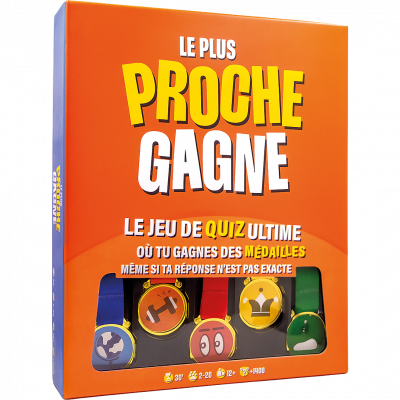 ASMODEE Le Plus Proche Gagne - Jeu De Quizz - 1400 Questions Dans 9 Cat&eacute;gories