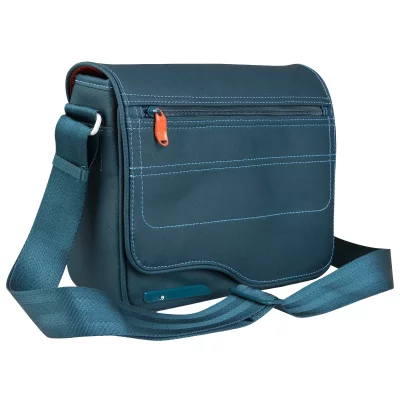 BE.EZ LE reporter Metro - Sac &agrave; bandouli&egrave;re pour tablette - PVC, toile - martin-p&ecirc;cheur - 10