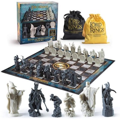 NOBLE COLLECTION Le Seigneur des Anneaux Battle for Middle-Earth Chess Set 