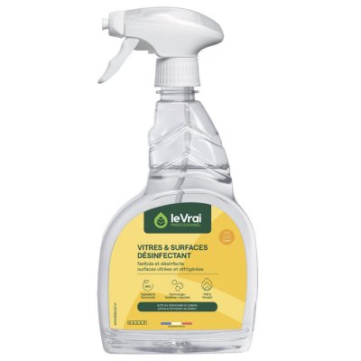LE VRAI PROFESSIONNEL  Nettoyant vitres surfaces d&eacute;sinfectant - 750 ml