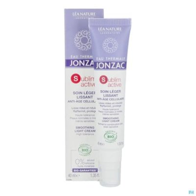 JONZAC Lea Nature  Sublimactive Cr&egrave;me L&eacute;g&egrave;re Jeunesse Imm&eacute;diate 40 ml