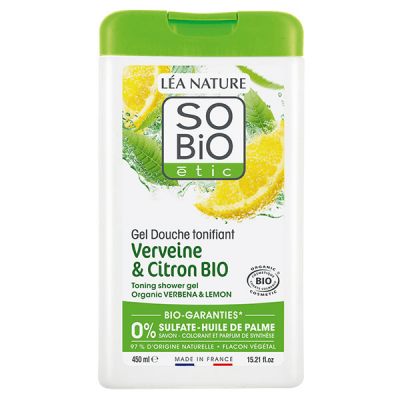 LEA NATURE SO BIO ETIC L&Eacute;A NATURE SO BiO &eacute;tic - Gel douche tonifiant, Verveine et Citron Bio 450 ml