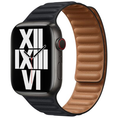 APPLE Leather Link S/M  Watch Series 1-9 / SE - 38/40/41 mm - Midnight