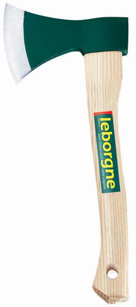 LEBORGNE  Hachette manche galb&eacute; 0,6 kg - manche bois certifi&eacute; FSC 100%
