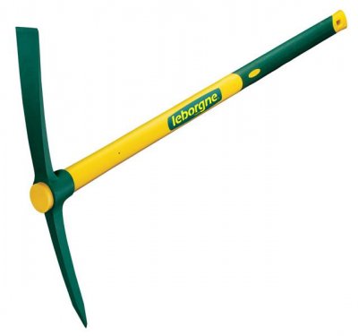 LEBORGNE  Pioche de terrassier douille ronde 2,5kg avec manche Novamax